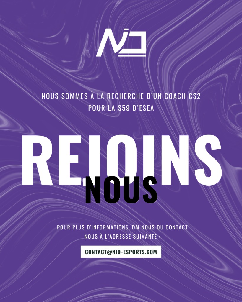 Recruter des joueurs ou du staff sans budget — Academie NIO Esports